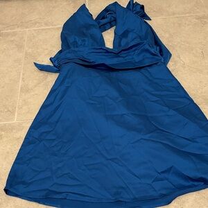 Forever 21 Vibrant Blue Backless Dress